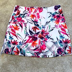 Golf skort floral with pockets